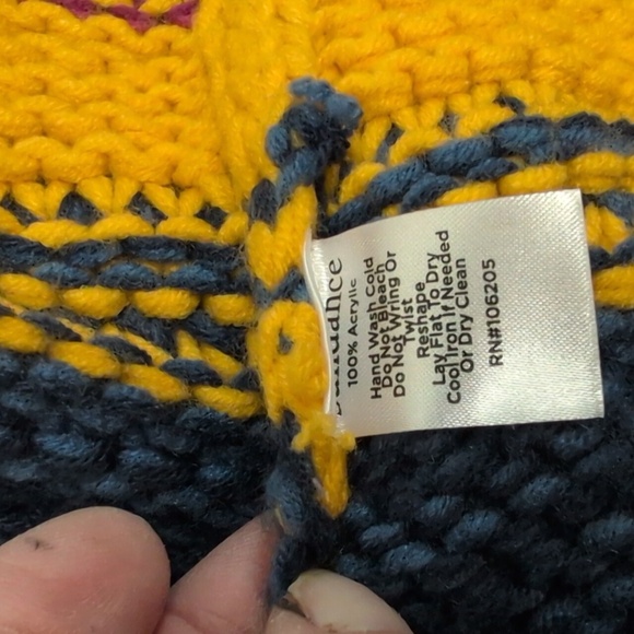 Sundance Vibrant Striped Oversized Sweater Size PS EUC - Picture 5 of 5